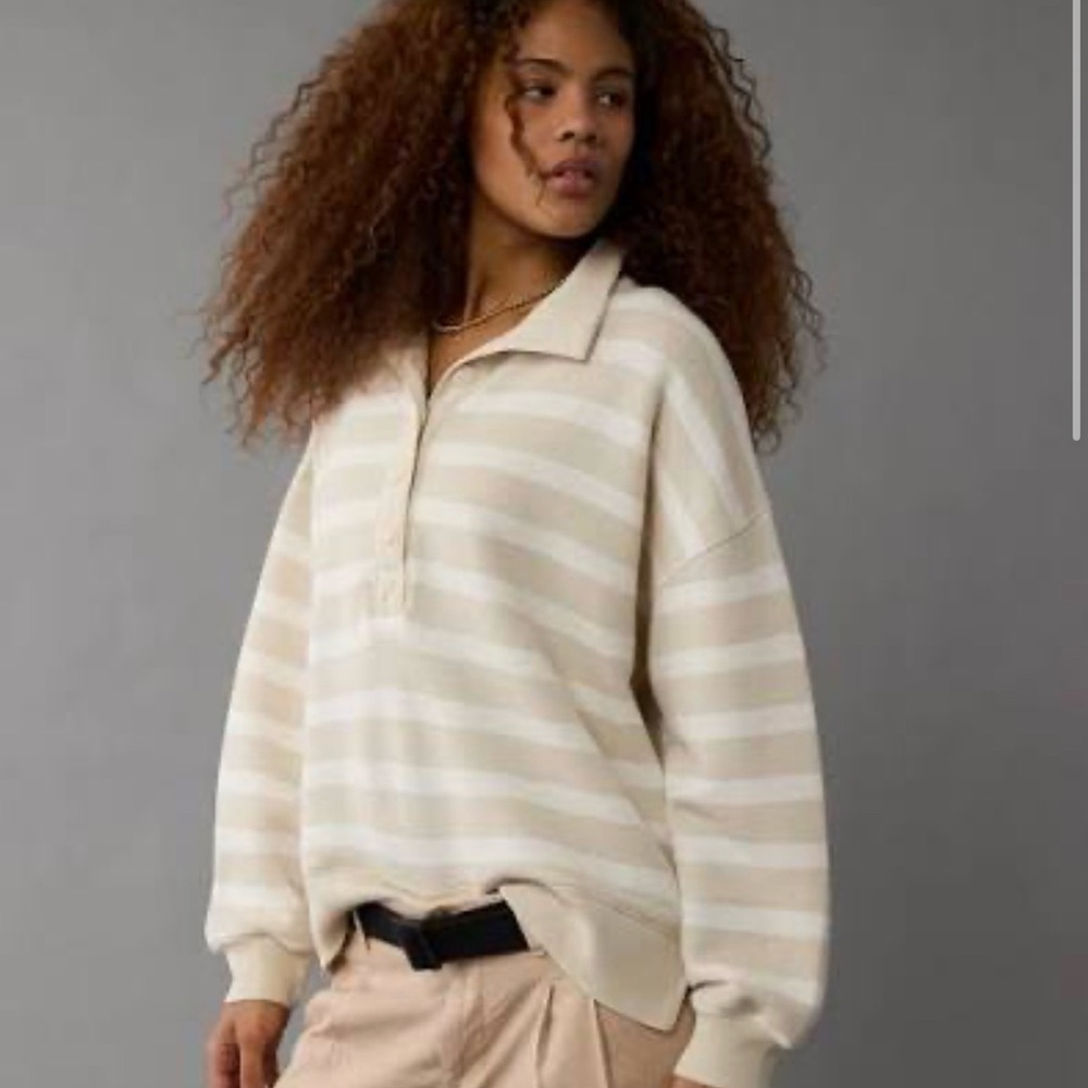 American Eagle Big Hug Henley sweater
